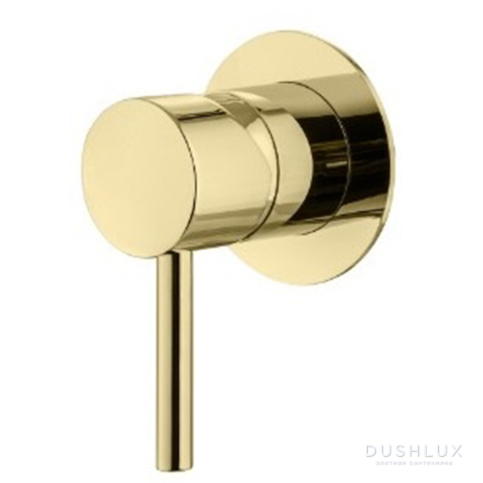 Фото Plumberia Selection IXO Смеситель для душа, встраиваемый, на 1 выход, цвет: золото