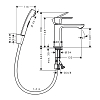 Hansgrohe Rebris S Смеситель для раковины 110, с гигиеническим душем, цвет: хром