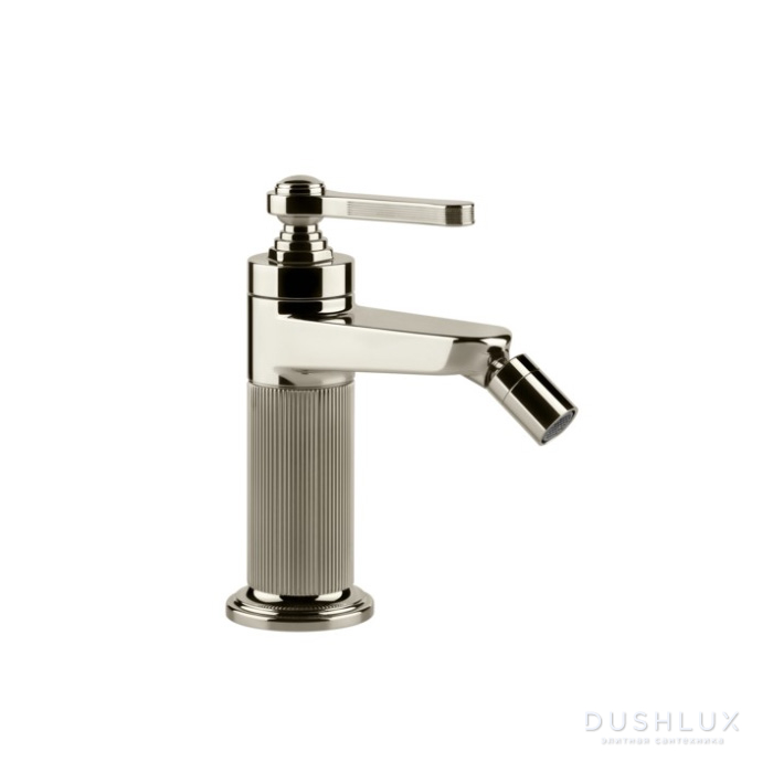 Фото Gessi Venti20 Смеситель для биде, 1 отв., с донным клапаном, цвет: Nickel PVD