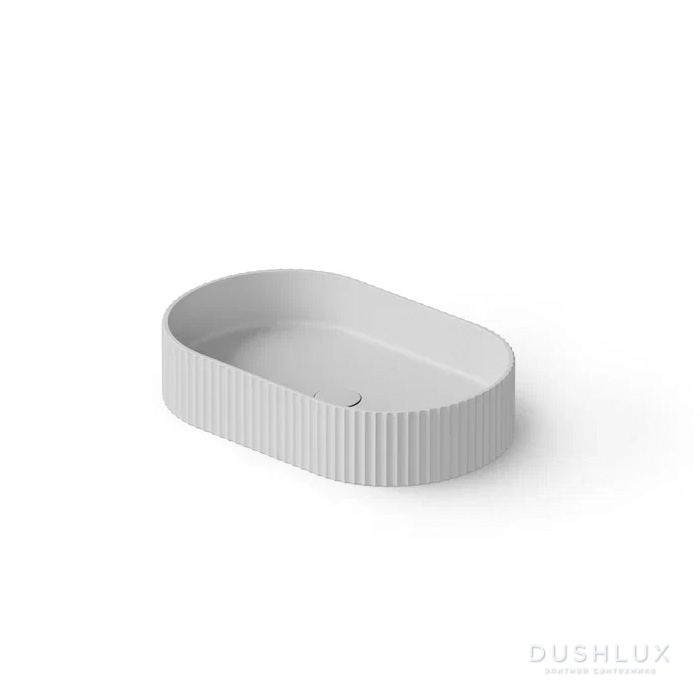 Фото Dea Design Washbasins Раковина 55x35x12см., накладная, без отв., Solid Surface, цвет: White №18