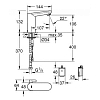 Grohe Eurosmart Cosmopolitan E Смеситель для раковины, 1 отв., излив 107 мм, ИК, со смеш, 6V, цвет: хром
