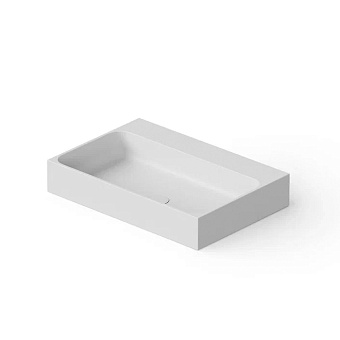Dea Design Washbasins Раковина 60x41x10.5см., накладная, без отв., Solid Surface, цвет: White №18