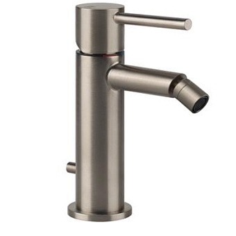 Gessi Emporio Via tortona Смеситель для биде, на 1 отв, с донным клапаном, цвет: Finox Brushed Nickel
