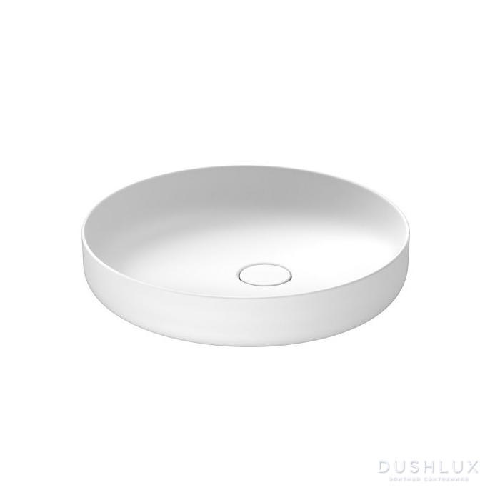 Фото Duravit Vitrium Раковина 46см., накладная, без отв., круглая, без перелива, цвет: белый матовый