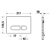 Duravit DuraSystem Клавиша смыва для унитаза, механический смыв, пластик, цвет: хром