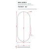 Artceram Arco 120 Зеркало 50х120 см.с подсветкой