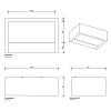 Decor Walther Box 1-15 N LED Светильник на зеркало 15x10x5см, светодиодный, 1x LED 18.4W, цвет: золото