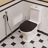 Kerama Marazzi Pompei Сиденье для напольного унитаза, цвет: черное глянцевое