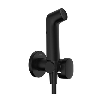 Hansgrohe Гигиенический душ со смесителем и держателем, цвет: черный матовый