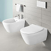 Villeroy&Boch Subway 2.0 Биде подвесное 56x37см., 1 отв., с переливом, цвет: альпийский белый