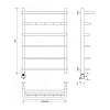 Secado Мерида 1 КСП Полотенцесушитель 50x80 см, электрический, цвет: хром