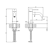Gessi 316 Смеситель для раковины, на 1 отв., излив 12.3см, цвет: brushed copper pvd
