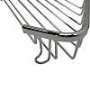 TW Harmony 534, подвесная полочка-решетка угловая 15x15*h5, цвет: хром