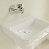 Villeroy&Boch O.novo раковина 55x46x17.5см., без отв., подвесная, без перелива, цвет: альпийский белый