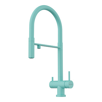 Omoikiri Kanto Смеситель для кухни, на 1 отв., излив: 20.6 см., цвет: azur blue