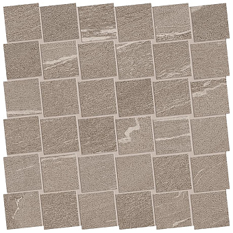 Ergon Stone Talk Керамогранит 30x30x0.95см, универсальная, неглазурованный, цвет: Mosaico Dado Martellata Taupe naturale