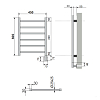 Neoinox Quadro Полотенцесушитель 60x45см, электрический, box, цвет: хром