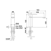 Treemme 3.6mm Смеситель для раковины, 1 отв., цвет: нержавеющая сталь