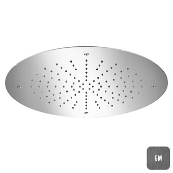 Almar Round Верхний душ 49.8см., круглый, нерж. сталь, цвет: Gun Metal Brushed PVD