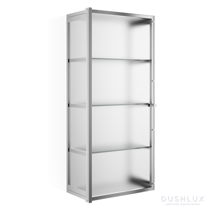 Фото Decor Walther Glas S 3 Шкафчик подвесной 35x19x80см, стекло матовое, цвет: хром