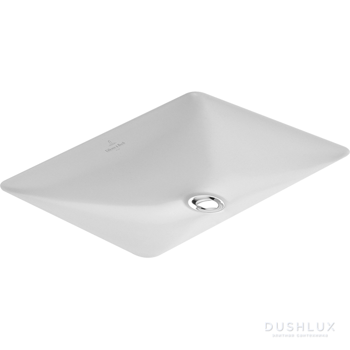 Фото Villeroy&Boch Loop Friends Раковина 61.5х38 см, без отв., с переливом, с антигрязевым покрытием CeramicPlus, цвет: белый