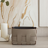 ADJ Корзинка Mini Bottega, 12x19xH13 см., цвет: капучино/шоколад