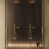 Gessi Anello Душевой гарнитур с держателем, подводом воды, ручным душем и шлангом 150см., цвет: Warm Bronze Br. PVD