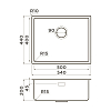 Omoikiri Tadzava 54-U/I Ultra 15 Кухонная мойка 54x20x44см.,встраиваемая, цвет: нержавеющая сталь