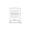 Fantini Acqua Zone Верхний душ 530x530 мм, потолочный, ,Дождь, Ливень, цвет: Matt Copper PVD