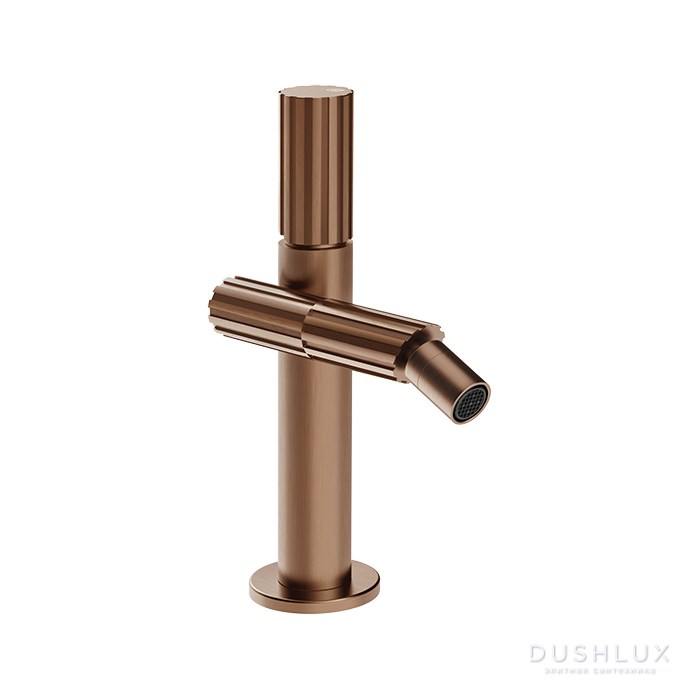 Фото Gessi Incastri Смеситель для биде, 1 отв., без донного клапана, цвет: Copper Br. PVD