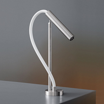 CEA Design ASTA Излив для раковины 37см., с регулируемым и съёмным носиком, цвет: нержавеющая сталь/белый