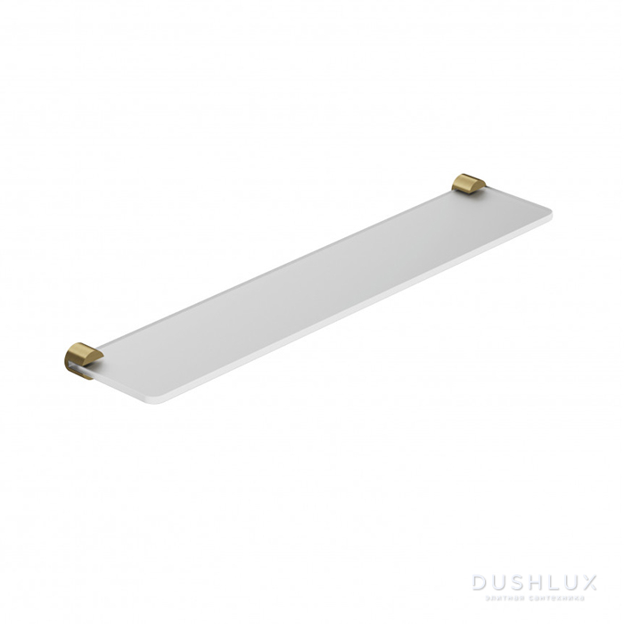 Фото Kludi Vela R Полочка 60см., стеклянная, цвет: Brushed Gold