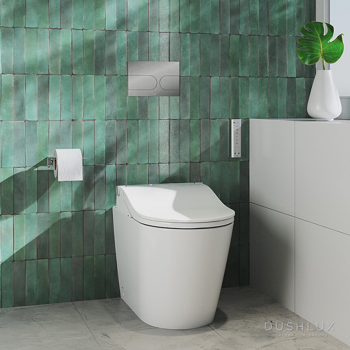 Фото TOTO RP Унитаз напольный 38x64см, безободковый, цвет: белый