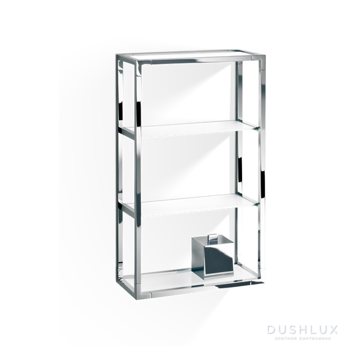 Фото Decor Walther ET 6 Шкафчик открытый 35x15x60см, стекло белое, подвесной, цвет: хром