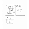 Grohe Bau Ceramic Раковина 55 см, 1 отв., подвесная, цвет: белый