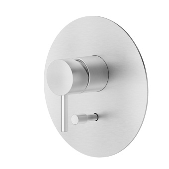 Newform X-Steel 316 Смеситель для душа, встраиваемый, на 2 потока, цвет: нержавеющая сталь