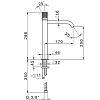 Cisal X32 Смеситель для раковины, высокий, 1 отв., цвет: Inox spazzolato