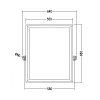 Devon&Devon Chelsea Зеркало 64.5x68x7.4см., подвесное, поворотное, цвет: хром