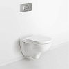 Villeroy&Boch O.novo Унитаз 56x36см., подвесной, безободковый, с гориз. выпуском, с сиденьем микролифт, цвет: альпийский белый