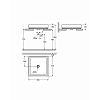 Grohe Cube Раковина 50 см, 1 отв., свободностоящая, цвет: белый