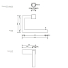 Decor Walther Corner TPH3 Держатель туалетной бумаги, подвесной, цвет: черный матовый