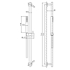 Newform X-Steel 316 Душевая стойка: ручной душ, шланг 150см., цвет: PVD Br. Copper Bronze