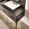 VITAGE milldue edition MAJESTIC 09 Комплект мебели 216х55х73 см, напольный, 2 раковины, 2 зеркала, с подсветкой, цвет: elephant bronze