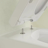 Villeroy&Boch Avento Унитаз 37x31см., подвесной, безободковый, с гориз. выпуском, с сиденьем микролифт, цвет: альпийский белый