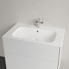 Villeroy&Boch Finion Раковина 80х50 см, 1 отв., с переливом, с антигрязевым покрытием CeramicPlus, цвет: белый