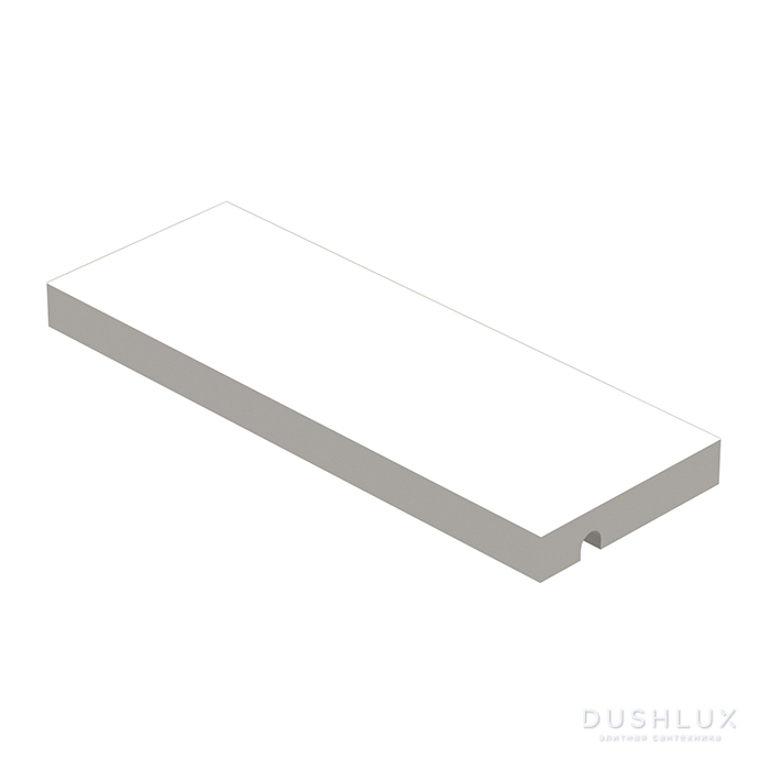 Фото Ritmonio Brass Полочка L260 (для использования с прутком) из Solid Surface, цвет: белый