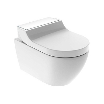 Geberit AquaClean Tuma Comfort Унитаз-биде подвесной 55х36см, цвет: стекло/белый
