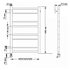 Secado Триада 2 Полотенцесушитель 40x80 см, электрический, цвет: бронза