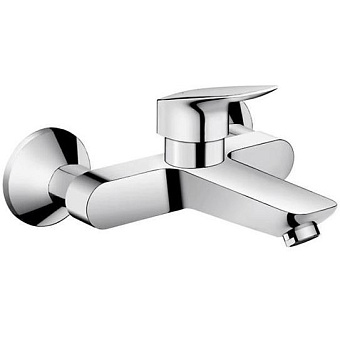Hansgrohe Logis Смеситель для раковины настенный, излив 194мм, цвет: хром