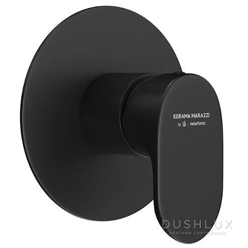Фото Kerama Marazzi Ole Смеситель для душа, встраиваемый, на 1 источник, цвет: черный матовый
